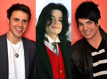 Kris Allen, Michael Jackson, Adam Lambert Kris Allen, Michael Jackson, Adam Lambert